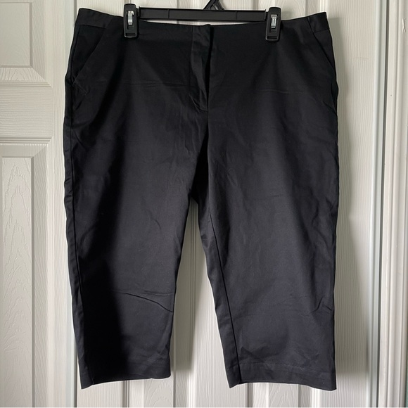 Worthington Black Modern fit Crop Pant 16P - Picture 1 of 8